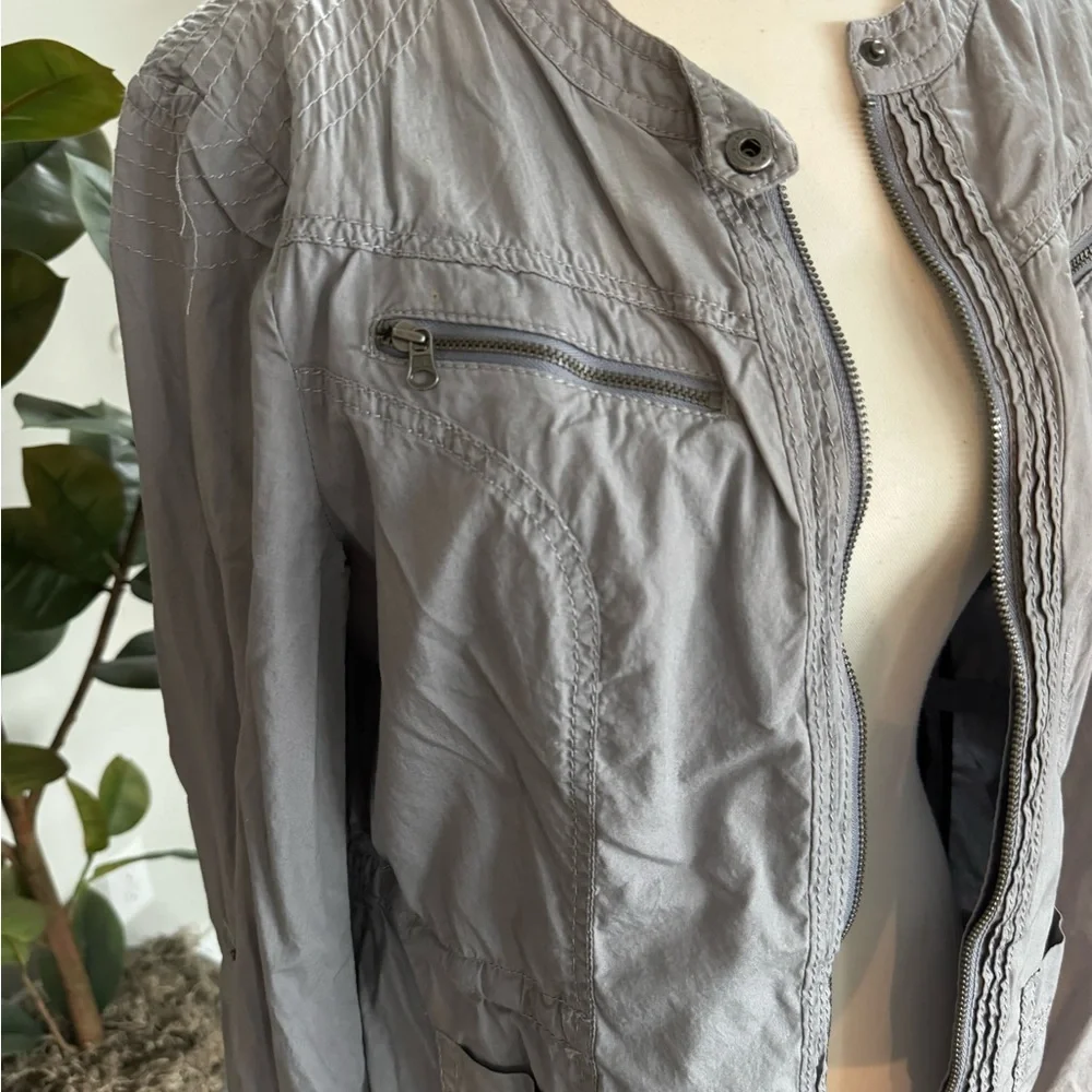 Women’s Large Express Jacket, Gray, Zip
